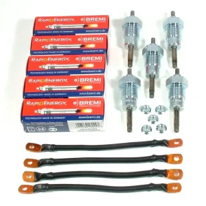 Mercedes 300D 300CD 300TD 5 Cylinder Diesel Fast Quick Glow Plug Conversion Kit
