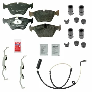 Ate OEM Compound Front Brake Pad Complete Installation Kit 1997-03 BMW 525i 528i